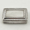 William IV Georgian Sterling Silver Snuff Box (1825)