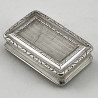 William IV Georgian Sterling Silver Snuff Box