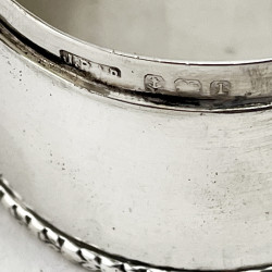 Antique Sterling Silver Oval Jewellery Box