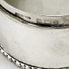 Antique Sterling Silver Oval Jewellery Box