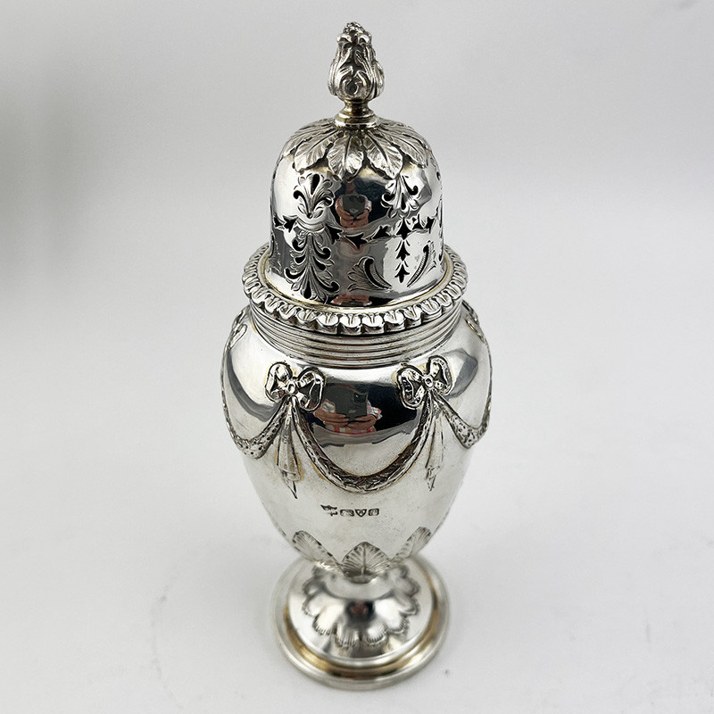 Nathan & Hayes Edwardian Sterling Silver Sugar Caster (1906)