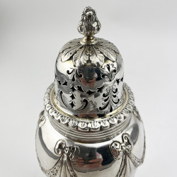 Nathan & Hayes Edwardian Sterling Silver Sugar Caster