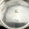 Victorian Sterling Silver Bowl Engraved with Flowers