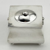Plain Edwardian Sterling Silver Tea Caddy (1907)