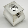 Plain Edwardian Sterling Silver Tea Caddy