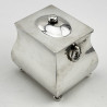 Plain Edwardian Sterling Silver Tea Caddy