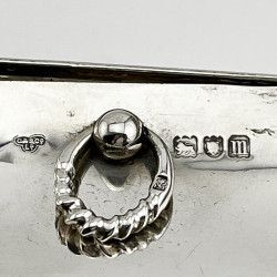 Plain Edwardian Sterling Silver Tea Caddy