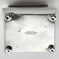Plain Edwardian Sterling Silver Tea Caddy