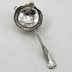 Sterling Silver Kings Pattern Tea Strainer