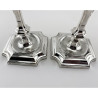 Impressive Pair of George II Style Sterling Silver Candlesticks