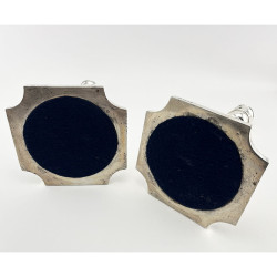 Impressive Pair of George II Style Sterling Silver Candlesticks
