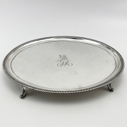 Good Quality Georgian Sterling Silver Peter & William Bateman Salver (1809)