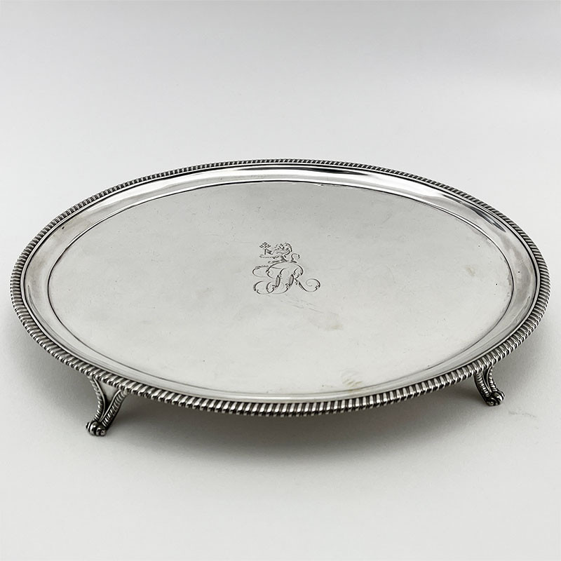 Good Quality Georgian Sterling Silver Peter & William Bateman Salver (1809)