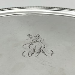 Good Quality Georgian Sterling Silver Peter & William Bateman Salver