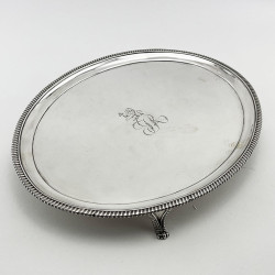 Good Quality Georgian Sterling Silver Peter & William Bateman Salver