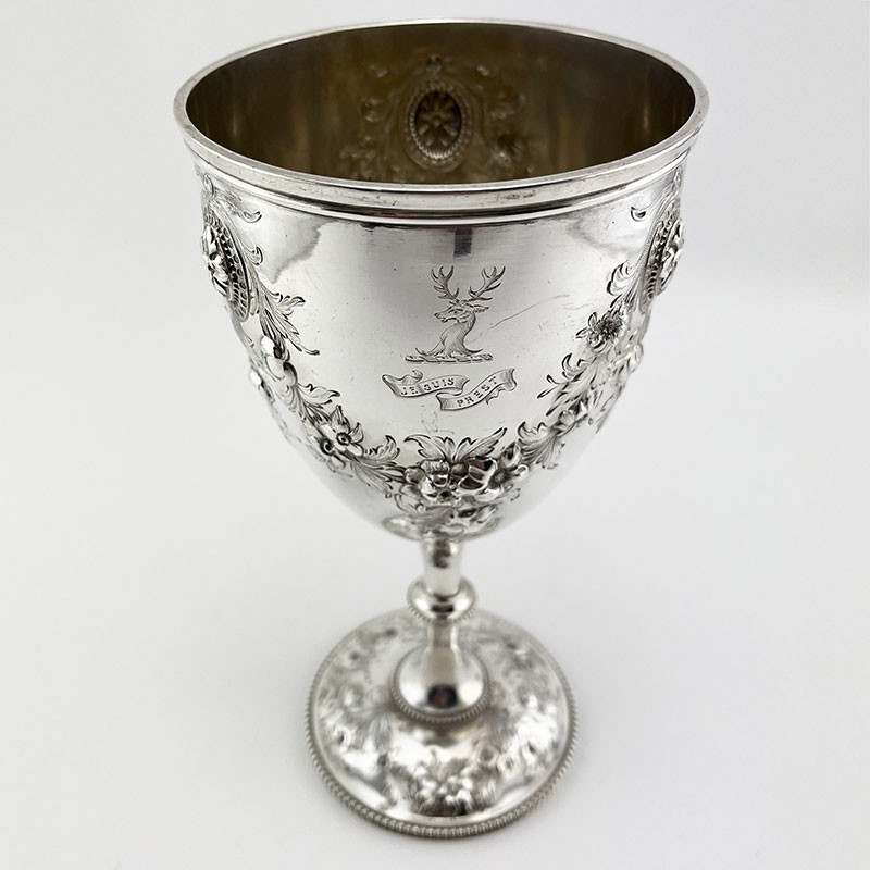 Impressive Victorian Sterling Silver Goblet (1867)