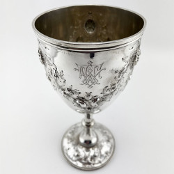 Impressive Victorian Sterling Silver Goblet