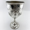Impressive Victorian Sterling Silver Goblet
