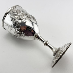 Impressive Victorian Sterling Silver Goblet