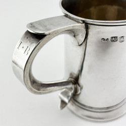 Handsome George III Sterling Silver Pint Mug