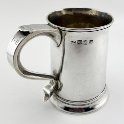 Handsome George III Sterling Silver Pint Mug