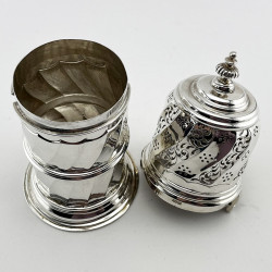 Impressive Large Sterling Silver Edwardian Sugar Caster