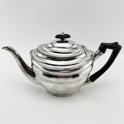 Elegant Georgian Sterling Silver Teapot (1800)