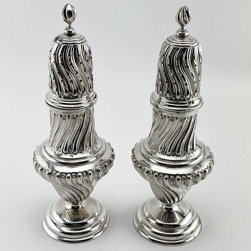 Pair of Victorian Sterling Silver Sugar Casters (1891)