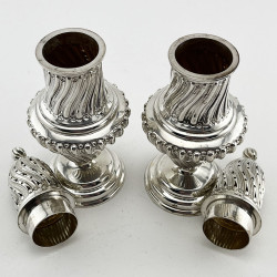 Pair of Victorian Sterling Silver Sugar Casters