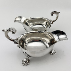Pair of Edward Ferrnell Sterling Silver Sauce Boats