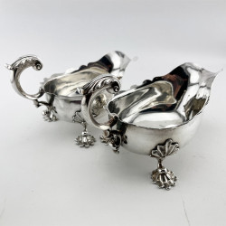 Pair of Edward Ferrnell Sterling Silver Sauce Boats
