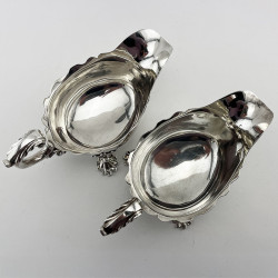 Pair of Edward Ferrnell Sterling Silver Sauce Boats
