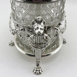 Victorian Atkin Brothers Silver Plated Biscuit or Trinket Box