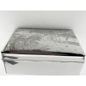 Large Size Antique Sterling Silver Shooting Scene Cigar or Trinket Box
