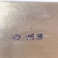 Large Size Antique Sterling Silver Shooting Scene Cigar or Trinket Box