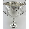 Decorative Large Victorian Silver Plated Trophy Cup