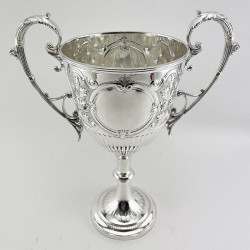 Decorative Large Victorian Silver Plated Trophy Cup (c.1890)