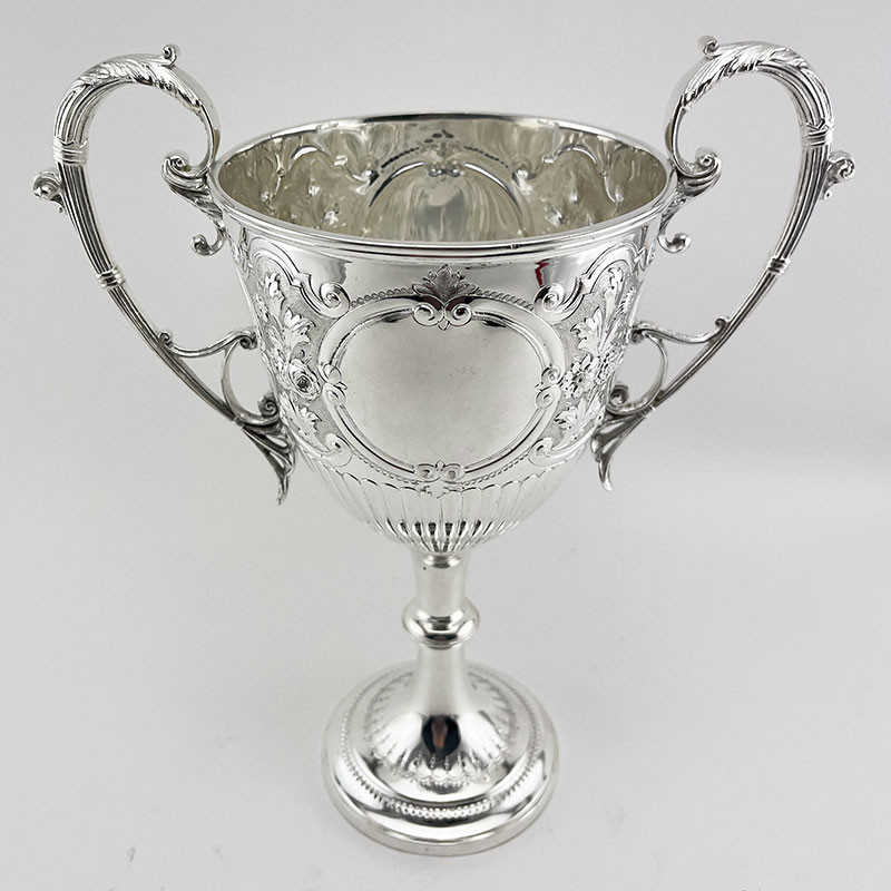 Decorative Large Victorian Silver Plated Trophy Cup (c.1890)