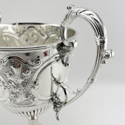 Decorative Large Victorian Silver Plated Trophy Cup