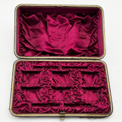 Original Boxed Set of Six Victorian Silver Plated Napkin Rings