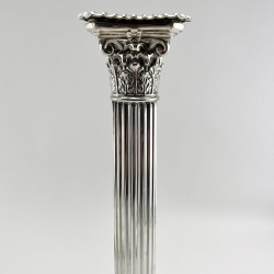 Pair of Late Victorian Carrington & Co Sterling Silver Candlesticks