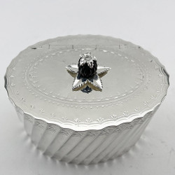 Victorian Georgian Style Silver Plated Tea Caddy