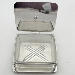 Victorian Silver Plated Butter or Sardine Dish with Swan Finial