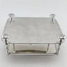 Victorian Silver Plated Butter or Sardine Dish with Swan Finial