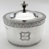 Elegant Georgian Style Sterling Silver Tea Caddy (1941)