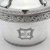 Elegant Georgian Style Sterling Silver Tea Caddy