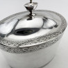 Elegant Georgian Style Sterling Silver Tea Caddy