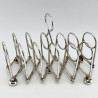 Late Victorian Silver Plated Expanding Toast Rack (c.1895)