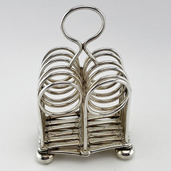 Late Victorian Silver Plated Expanding Toast Rack