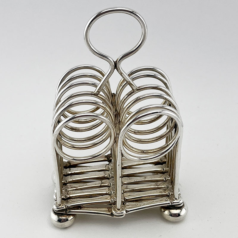 Toast Rack Expandable Late Victorian Silver Plated Expanding Toast Rack (c.1895)